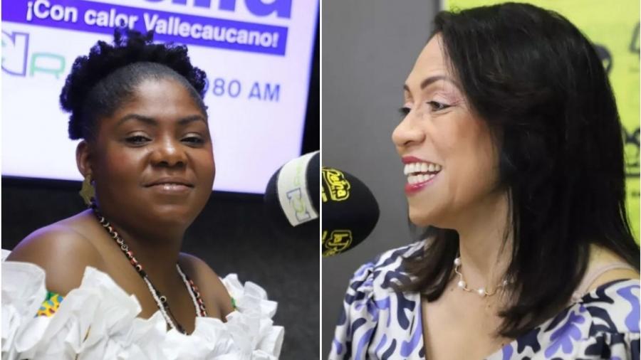 Colômbia: as candidatas a vice, Francia Elena Márquez Mina (à esquerda) e Marelen Castillo Torres (à direita) - Reprodução/Instagram