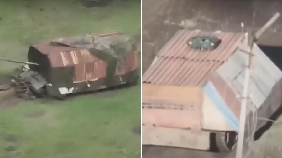Tanques-tartaruga, usados pela Rússia na guerra contra a Ucrânia