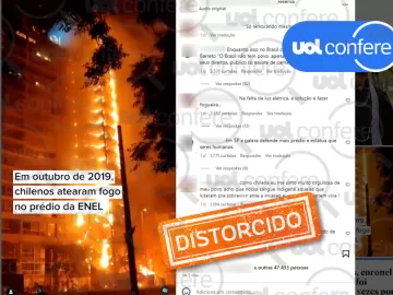 Prédio da Enel incendiado no Chile não teve relação com falta de luz