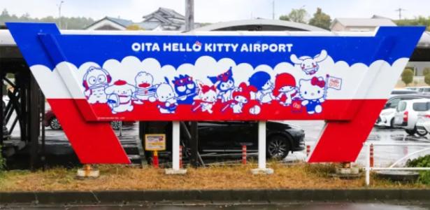 Por mais turistas, cidade japonesa 'envelopa' aeroporto com a Hello Kitty