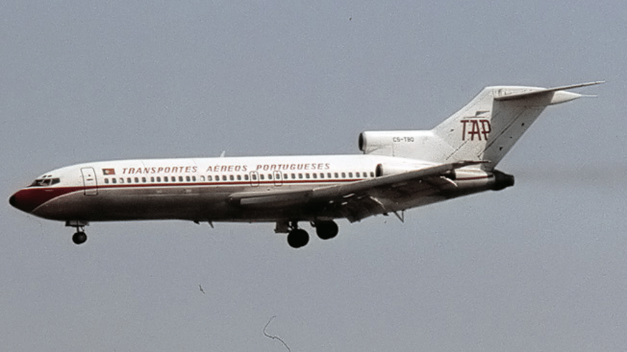 Aeronave Boeing 727 da companhia TAP; avião do modelo foi sequestrado na década de 1980 Aeronave Boeing 727 da companhia TAP; avião do modelo foi sequestrado na década de 1980