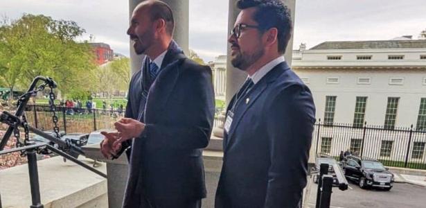 Eduardo Bolsonaro e aliado vão a Washington em busca de mais sanções