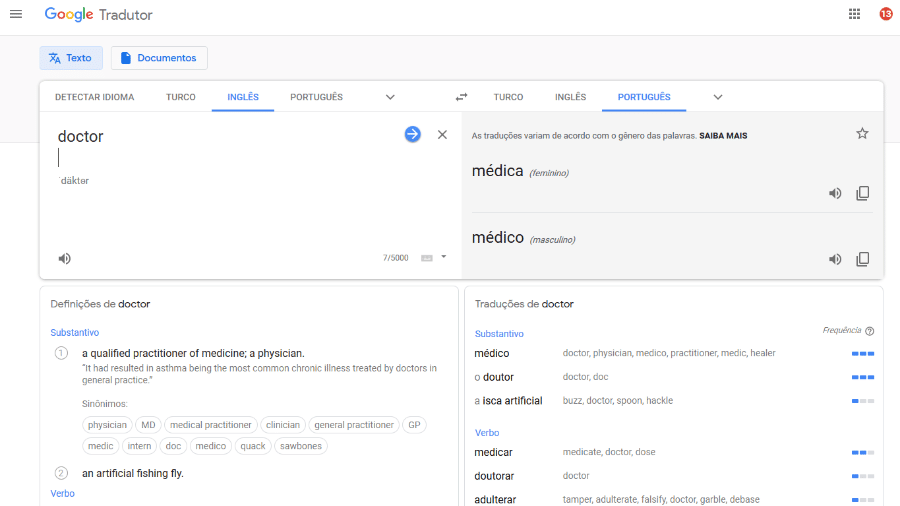 Como descobrir qual seu nome em inglês com o Google Tradutor