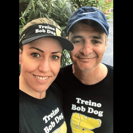 O brasileiro Daniel de Lima e a namorada Junea Bicalcho - Reprodução/Telegram.com