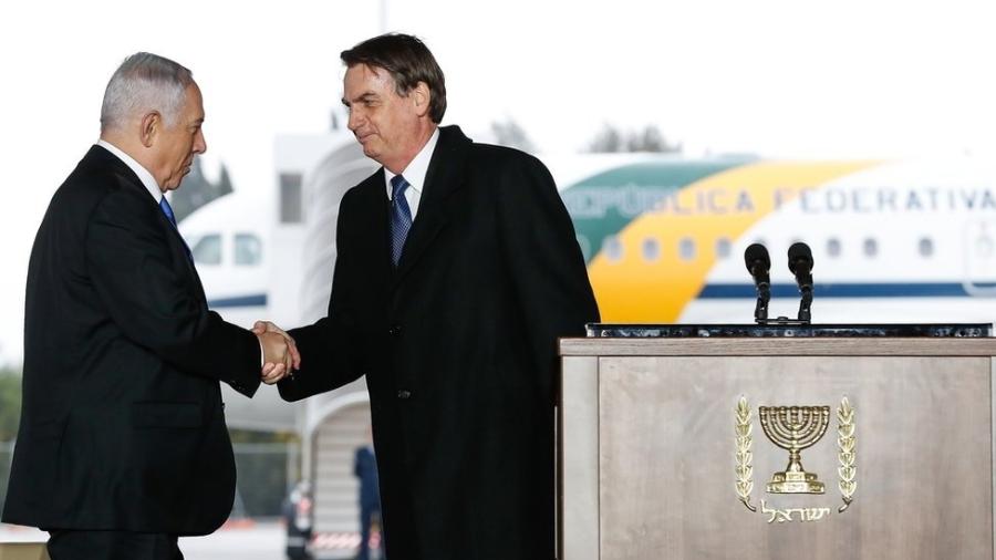 Bolsonaro classificou gestão de Netanyahu à frente de Israel como "ótimo trabalho" e agradeceu parceria com o Brasil - Alan Santos/PR