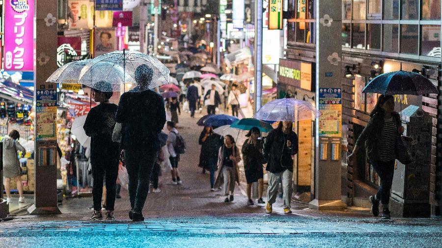 Tóquio se prepara para a chegada de tufão - Odd Andersen/AFP