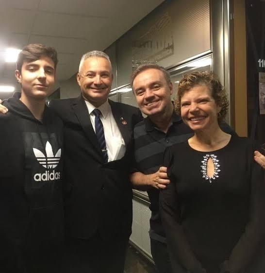 Em julho de 2019, o deputado Coronel Telhada recebeu Gugu, Rose e João Augusto em seu gabinete - Foto: Arquivo Pessoal