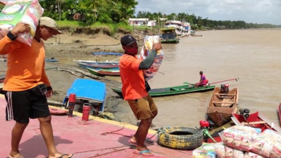 Prefeitura de Macapá decretou emergência por conta da salinização no arquipélago do Bailique - Governo do Amapá via BBC