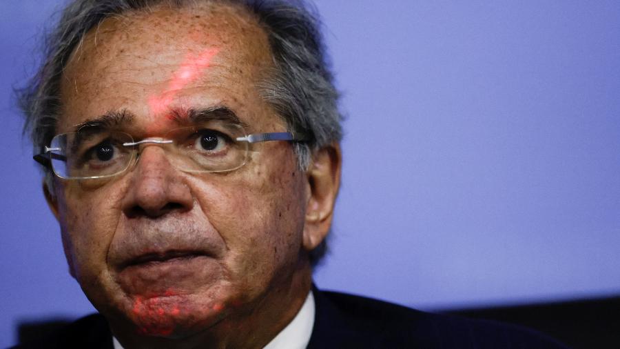 17.dez.2021 - Ministro da Economia, Paulo Guedes, volta a defender ponto do plano do governo Bolsonaro de 2018 à Presidência - Getty Images