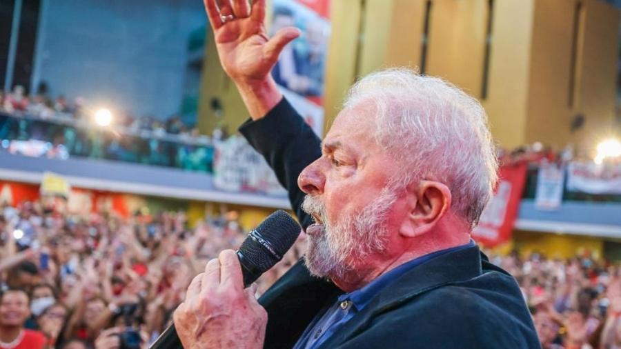 O ex-presidente Lula (PT) em evento de pré-campanha em Belo Horizonte - Ricardo Stuckert