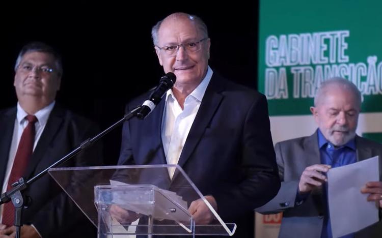 O então vice-presidente eleito, Geraldo Alckmin (PSB), no Pacto pela Aprendizagem