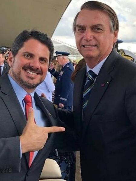 Marcos Do Val e o ex-presidente Jair Bolsonaro