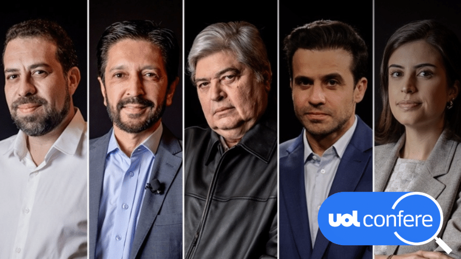 Candidatos à Prefeitura de São Paulo que participaram do debate da Band Candidatos à Prefeitura de São Paulo que participaram do debate da Band
