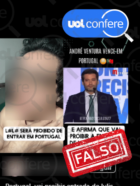 21.mai.2025 - Vídeo de promessa de André Ventura é de 2024; ele não venceu este ano 21.mai.2025 - Vídeo de promessa de André Ventura é de 2024; ele não venceu este ano