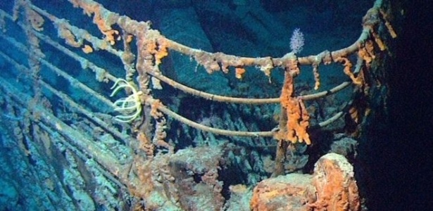Os restos do Titanic nas profundezas do Atlântico - Noaa/Science Photo Library