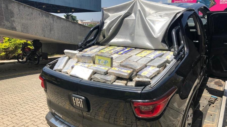 646 tabletes de cocaína foram apreendidos após perseguição em SP - Divulgação/PF-SP