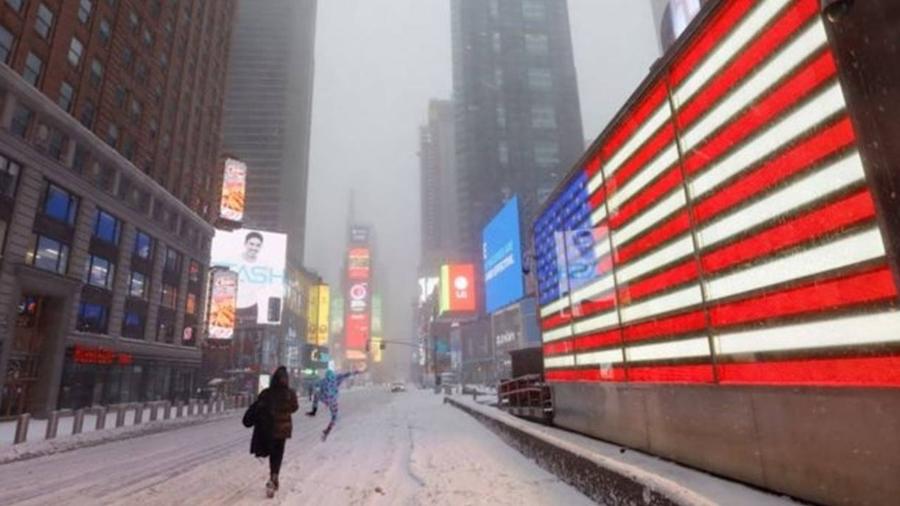 Forte nevasca atinge parte dos EUA; fenômeno é chamado de ciclone bomba - Getty Images
