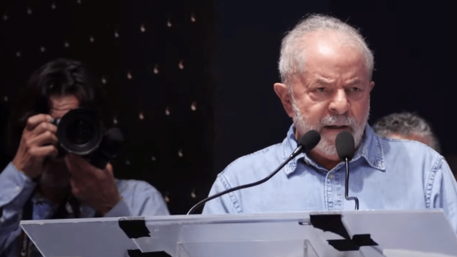Lula discursa em evento com sindicalistas - Reprodução