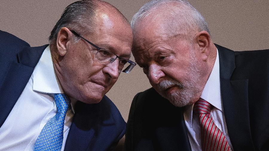 O vice-presidente Geraldo Alckmin, com o presidente Lula  - Eduardo Anizelli/Folhapress