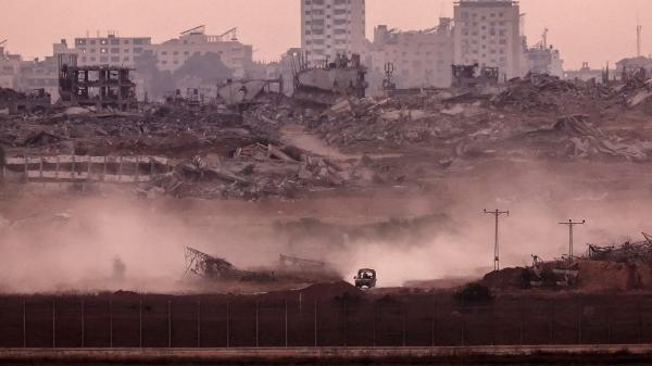 Faixa de Gaza após ataque de Israel em 1 de julho de 2025