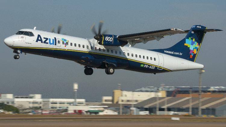 Avião ATR da Azul: Modelo de turboélices é ideal para atender à aviação regional