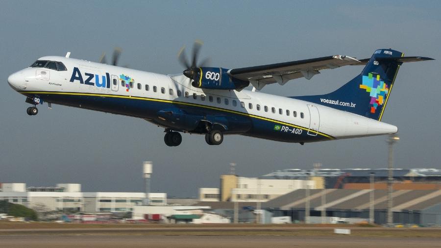 ATR decolando: Devido ao seu projeto, os turboélices em operação nas companhias aéreas brasileiras são ideais para atender à aviação regional