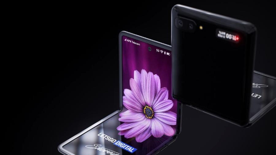 Galaxy Z Flip deverá ser o novo celular dobrável da Samsung - Reprodução