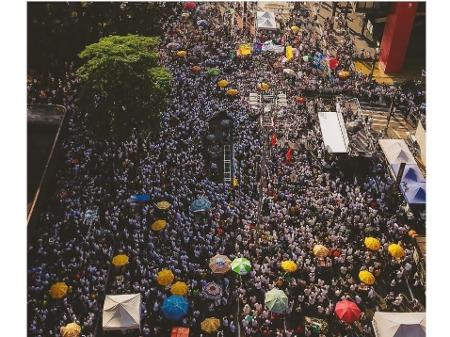 Manifestação antibolsonarista de 12 de setembro - Reprodução/MBL