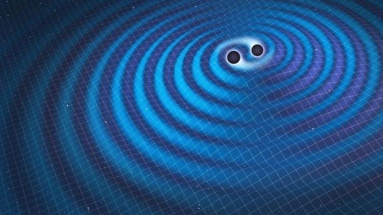 As ondas gravitacionais viajam pelo espaço-tempo como as ondas em um lago - Getty Images - Getty Images