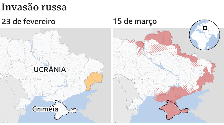 Invasion of Ukraine - Reproduction/BBC - Reproduction/BBC