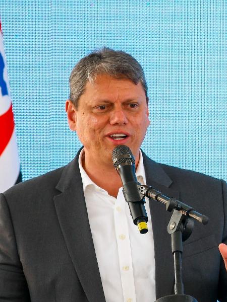 O governador de São Paulo, Tarcísio de Freitas (Republicanos) - Miguel Schincariol/AFP