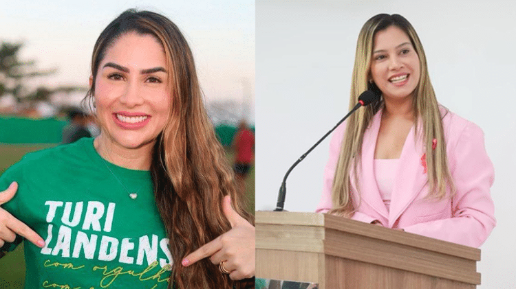 Eva Curió, primeira-dama, e Tanya Karla Mendes (PRD), vice-prefeita de Turilândia (MA).