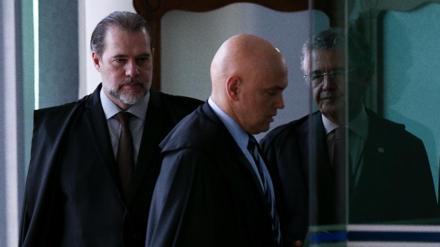 Os ministro do STF Dias Toffoli e Alexandre de Moraes, em imagem de 2019 - Pedro Ladeira/Folhapress