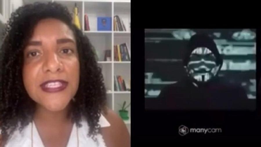 Transmissão da deputada estadual e pré-candidata à Prefeitura do Rio, Renata Souza (Psol), foi invadida por hackers - Reprodução/Facebook