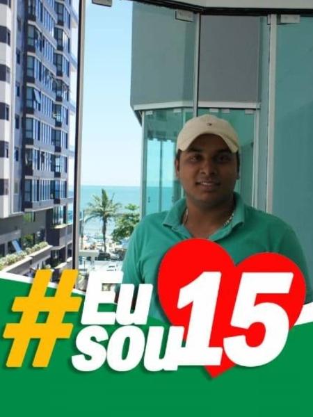 Rafael Santana de Souza, o Rafael Chupim, candidato a vereador em Aral Moreira (MS) - Reprodução/Facebook