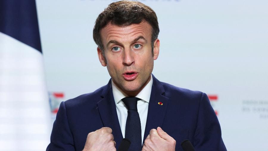 O presidente francês Emmanuel Macron - Johanna Geron/Reuters