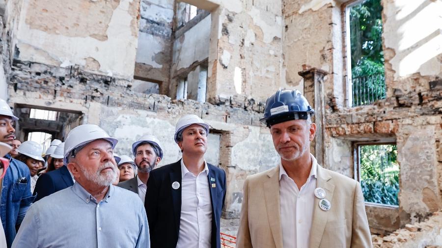 O presidente Lula (PT) visita obras do Museu Nacional, no Rio de Janeiro - Ricardo Stuckert