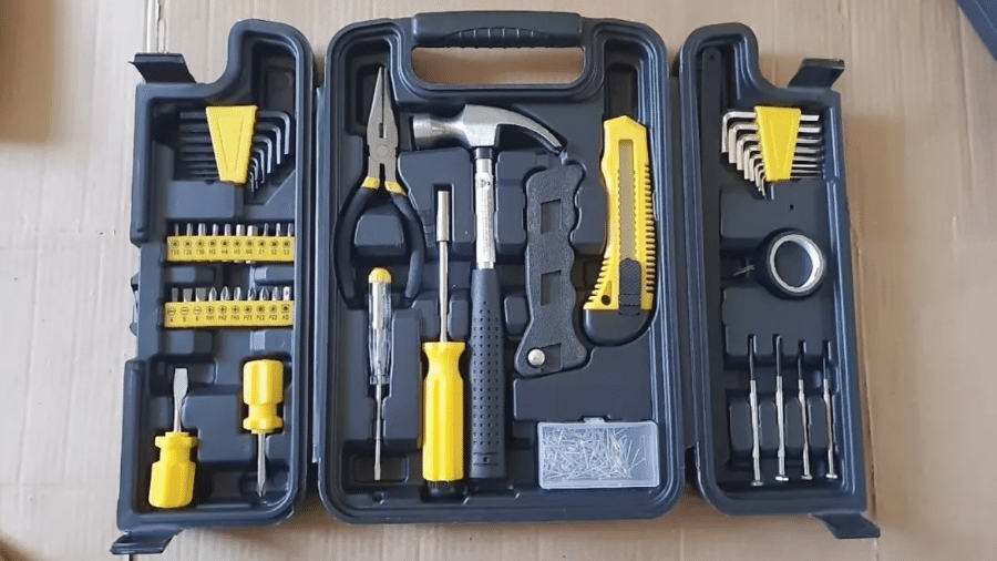 Kit de ferramentas recebeu mais de 1.700 avaliações na Shopee Kit de ferramentas recebeu mais de 1.700 avaliações na Shopee