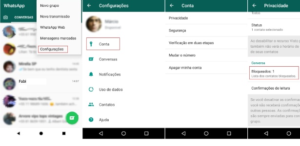 como ver los mensajes de whatsapp bloqueados