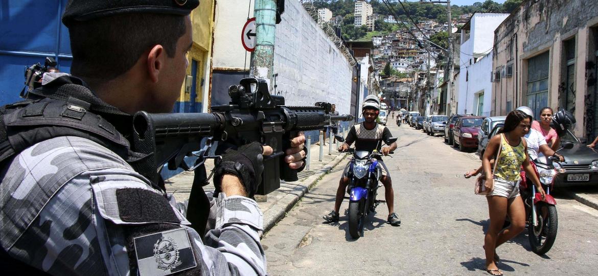8.fev.2019 - Polícia Militar realiza operação no Morro do Fallet no Rio de Janeiro (RJ), nesta sexta-feira (8); durante operação, 14 pessoas foram mortas - BETINHO CASAS NOVAS/ESTADÃO CONTEÚDO