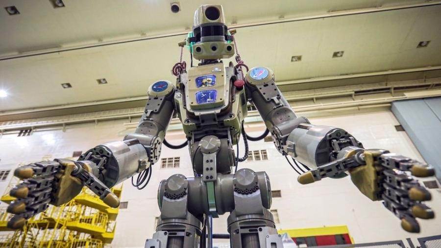 Fedor fez história como o primeiro robô enviado pela Rússia ao espaço ? o problema é que ele não tinha muito o que fazer por lá - EPA
