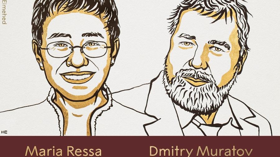 Maria Ressa e Dmitry Muratov são anunciados vencedores do Prêmio Nobel da Paz 2021 - Reprodução