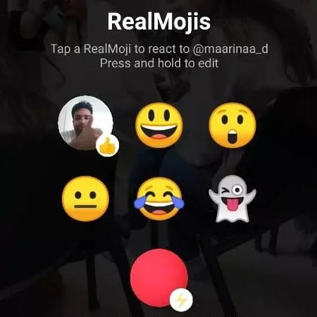 BeReal: área dos emojis, os RealMojis - Re - Re