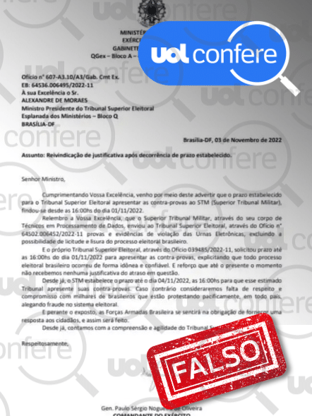 Exército Brasileiro 🇧🇷 on X: Falso documento da 4ª RM sobre a