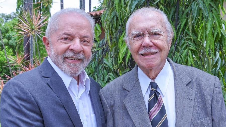 Lula (PT), presidente eleito, e o ex-presidente José Sarney (MDB) se encontram em Brasília - Ricardo Stuckert