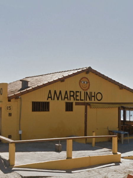 O Quiosque Amarelinho, na Praia das Conchas, onde o turista foi agredido