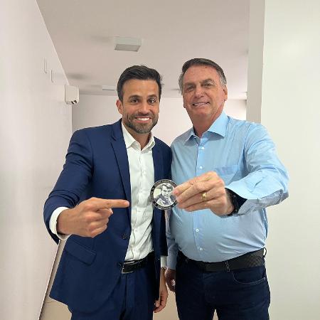 Pablo Marçal e Jair Bolsonaro 