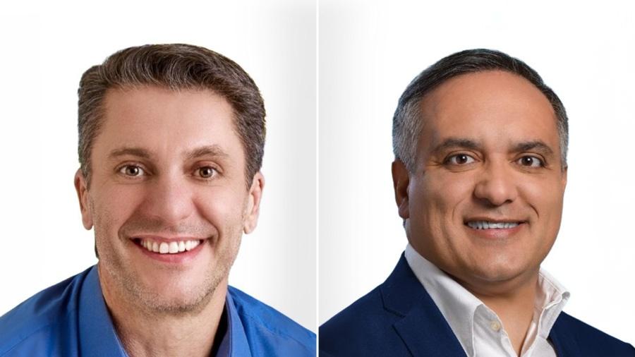 6.out.2024 - Alex Manente (Cidadania) e Marcelo Lima (Podemos) disputam Prefeitura de São Bernardo - Arte/UOL