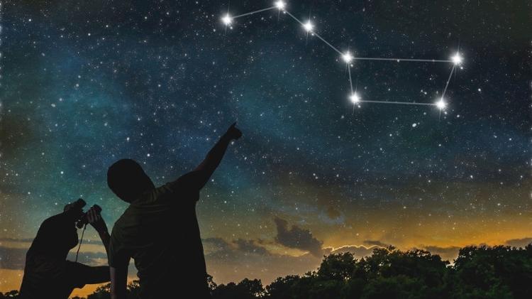 A constelação da Ursa Maior é uma das mais famosas e distinguíveis constelações.