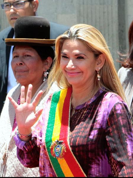 Presidente interina da Bolívia, Jeanine Añez - Manuel Claure/Reuters